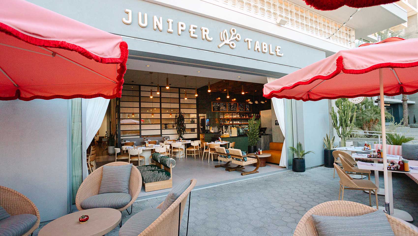 Juniper Table restaurant patio entrance
