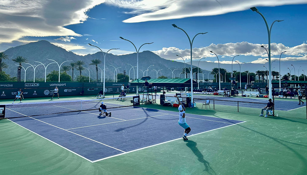 people playing tennis