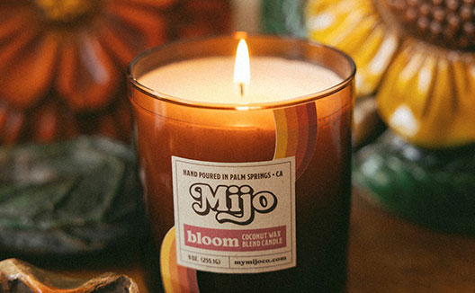 Mijo Candle with flowers