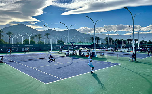 People playing tennis